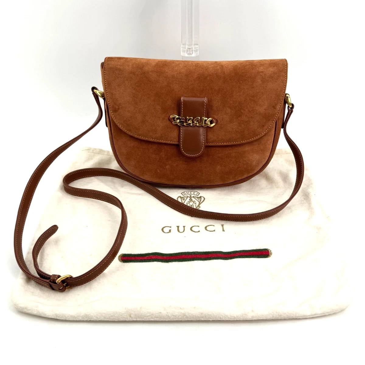 Gucci Suede Exterior Shoulder Bags Bags & Handbags for Women for