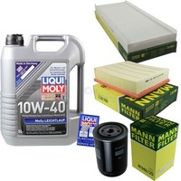 Mann Inspektionspaket 5L Liqui Moly 10W-40 FüR Audi A4 Avant 1.8 T Quattro