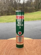 Vintage Texaco MARFAK multipurpose 2  Grease Tube Full ￼ metal both ends