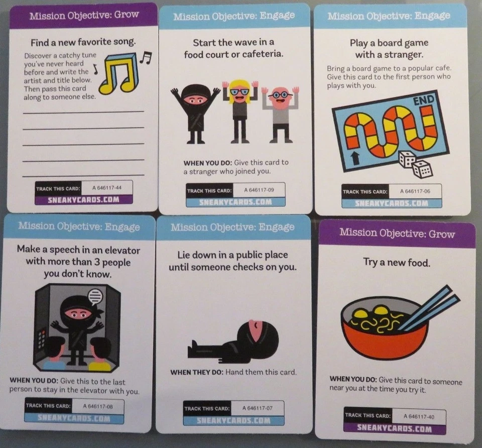 Sneaky Cards Play It Forward Game Wright Interactive Creativity (O1) - Image 4 of 4