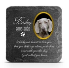 Personalised Pet Memorial Grave marker Keepsake Slate Tombstone 10x10 15x15 +