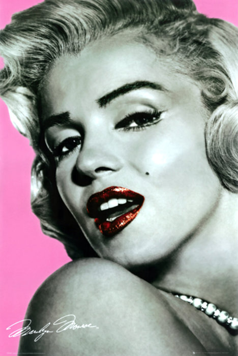 MARILYN MONROE PINK LIPS MOVIE POSTER PRINT - LARGE 24 x 36 NEW | eBay