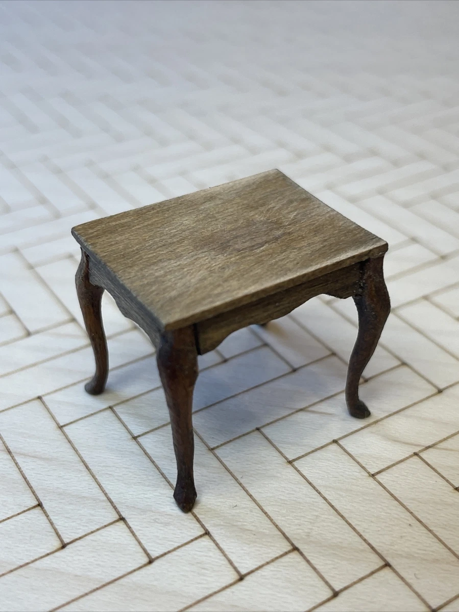 Dollhouse Miniatures Half Scale Artisan Handmade Side Table eBay