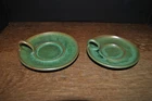 Frankoma Prairie Green Chamber Sticks Candle Holders 2 Sizes
