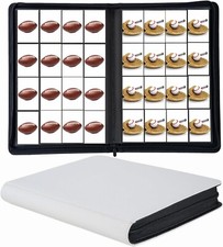 1000 Pockets Trading Card Binder, 16 Pocket Ringless Side Loading Card Holder
