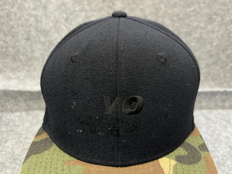 Gorra Yo Logo Decky Gorra Snap Back Adulto Negro Verde Camuflaje Mezcla Algodón Patín Foto 2 de 4