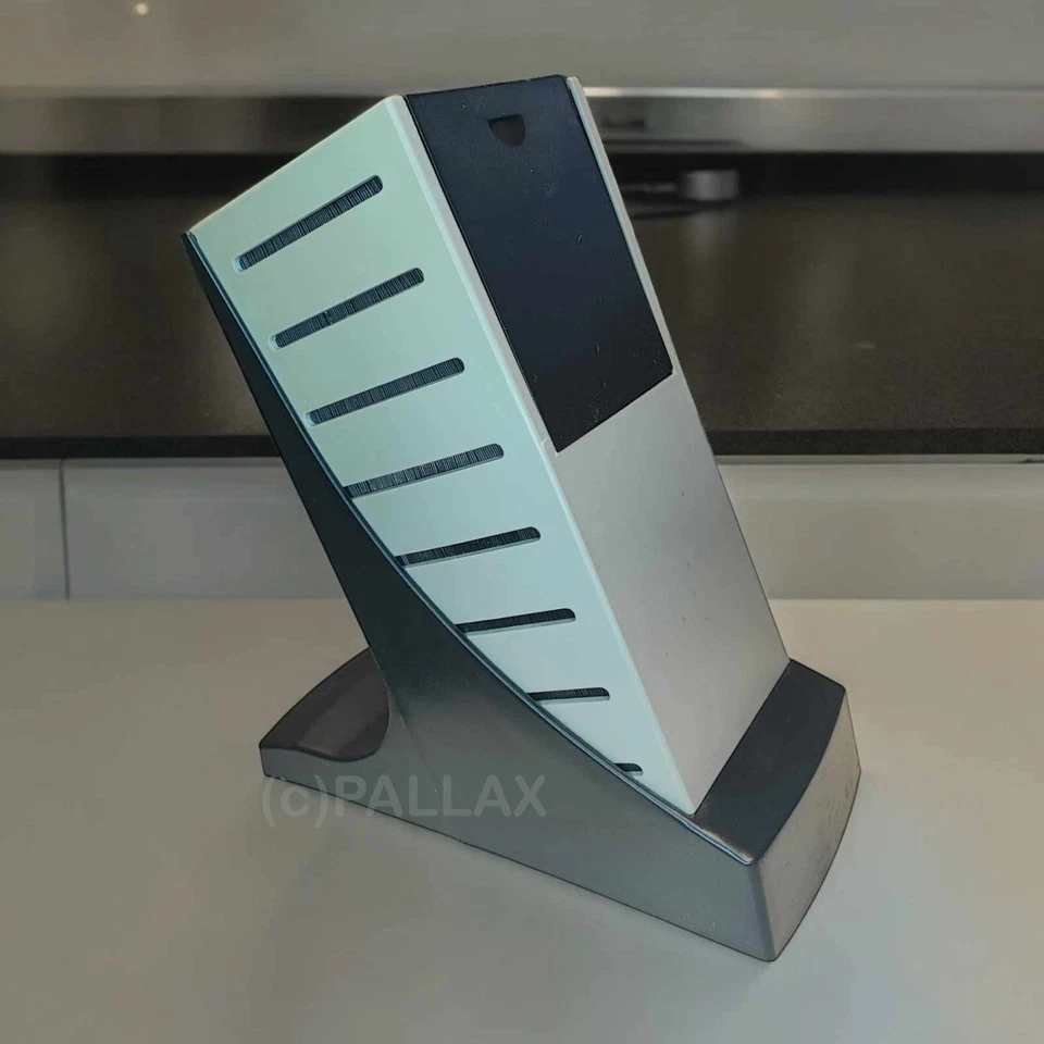 TUPPERWARE CHEF-SERIE PRO SILIKON MESSERBLOCK SCHWARZ GRAU SONDERMODELL - Bild 2 von 3