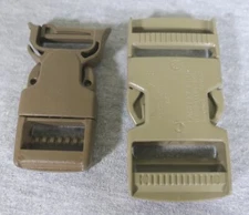 2 Military Hunting Camping ITW Nexus Fastex #SR 1-1/2 & Unknown Belt Buckles