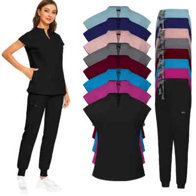 Slim Uniforms Women Scrubs Sets Dental Clinic Beauty Spa Salon Workwear Clothes