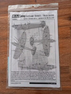 Aviaeology AOD48S09 Spitfire Airframe Stencils #2 RCAF FR Spitfire in 1:48 - neu