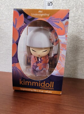 AKI Kimmidoll COLLECTION Ultra RARE 2 1/2'' Figurine FIGURE Understanding WHITE!