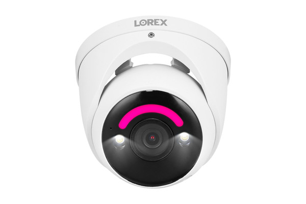 Alternate view of Lorex 4k+ Ultra 12mp Smart Security Lighting Deterrence Dome Poe Wired