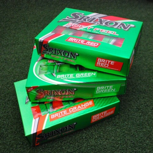 Soft Feel Brite Matte Finish Golf Balls Red-green-orange - New