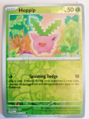 Pokémon TCG Hoppip Scarlet & Violet - Paldea Evolved 001/193 Reverse ...
