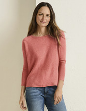 Garnet Hill Essential Cashmere Cropped Sweate...