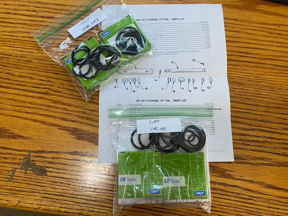 Kit de reconstrucción de cilindro cargador tractor de jardín Johnson 14(2"), 27, Kubota B219, Deere 20 Foto 3 de 4