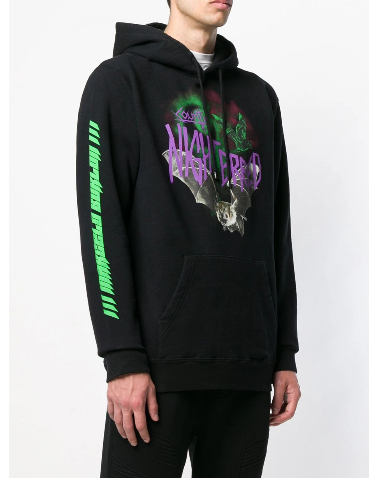 AUTHENTIC Marcelo Burlon County of Milan Men’s Bat Hoodie Multi Prints Size L