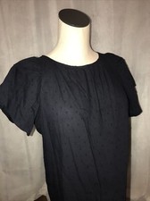 LOFT Woman’s NEW NWT Small Lightweight Blue Blouse Top Short Sleeve Flattering