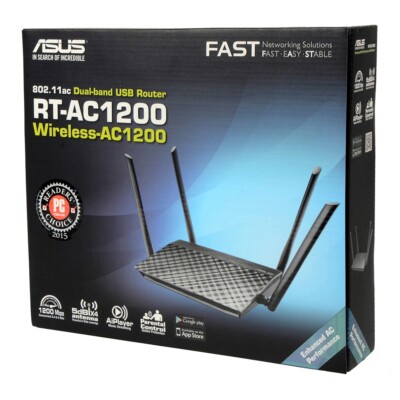 ASUS RT-AC1200 Dual Band WiFi Router Easy 3-Step - Not V2