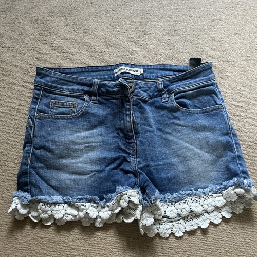Next Ladies Denim Shorts Size 12 eBay