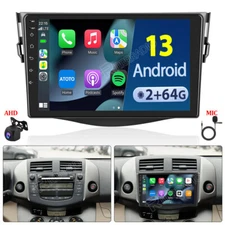 For 2006-2012 Toyota RAV4 Apple Carplay Car Stereo Radio GPS Android 13.0 64GB