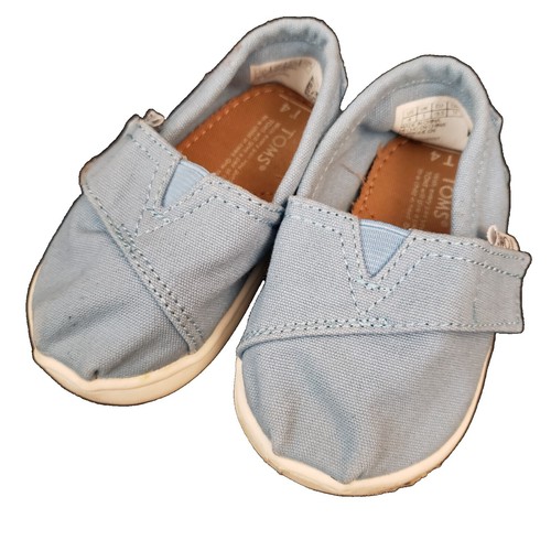 NEW TOMS Del Rey 10009170 Dark Denim Blue Canvas Low Top Sneaker