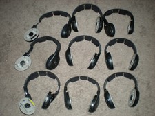 Lot of 9 Sennheiser HDR135 HDR120 II Wireless Headphones ONLY FOR PARTS REPAIR