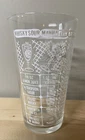 VINTAGE MID-CENTURY Bartender's Glass Cocktail Shaker w/ 7 CLASSIC RECIPES MCM