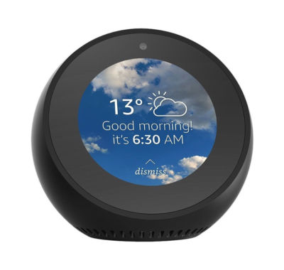 Amazon Echo Spot Intelligenter Lautsprecher und Bildschirm mit Alexa Schwarz