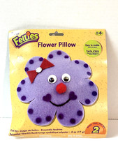 Darice Felties Flow Pillow Craft Kit Kid Child Felt Activity 2012 Homeschool NEW