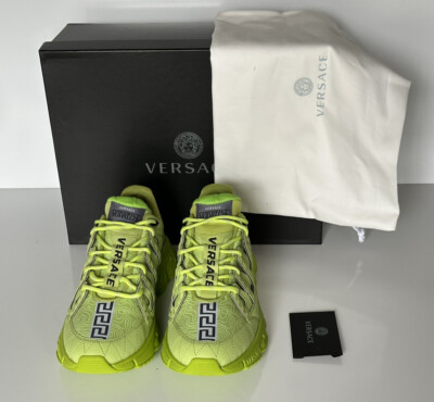 NIB $895 Versace Trigreca Chain Reaction Sneakers Citron 11.5 (44.5) IT DSU8094 NIB $895 Versace Trigreca Chain Reaction Sneakers Citron 11  main image 3