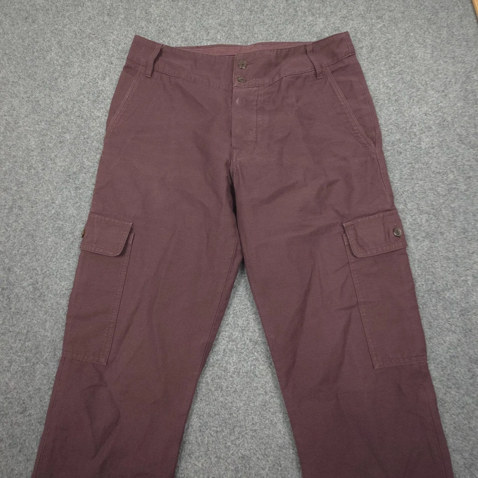 Pantalones Golden Goose Para Hombres PEQUEÑOS Rojo Estándar Carga Chino Exterior Senderismo Talla S Foto 3 de 4