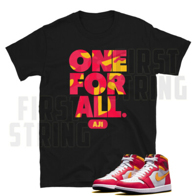 light fusion red jordan 1 shirt