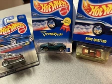 ❤️ 3 Hot Wheels Diecast Radio Flyer, Wagon #827, Dodge Viper #210,  Avus #208 #M