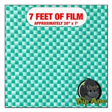 Hydrographic film Green Carbon Fiber hydro dipping 7' x 20" hydro dip