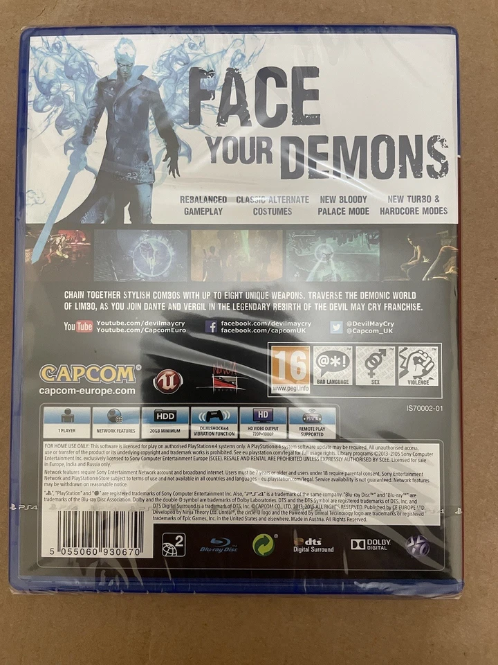 Devil May Cry Definitive Edition PlayStation 4 Sealed Fast Despatch Next Day - Image 2 of 4