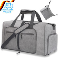 Yzk 65L Faltbare Reisetasche Damen Herren, Reisetaschen Groß Mit Schuhfach, Trav