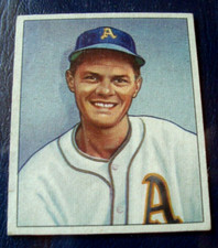 1950 Bowman #103 EDDIE JOOST  ex/mt + PHILADELPHIA ATHLETICS  no creases