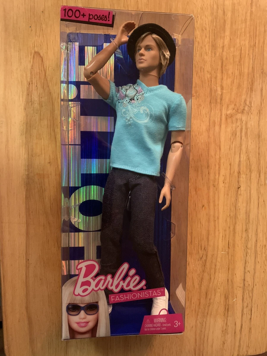 KEN DOLL 100 Poses BARBIE FASHIONISTAS 2009 MATTEL T3188 New