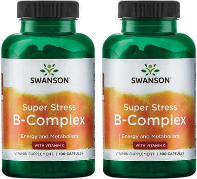 Vitamin B-Complex W/Vitamin C - Natural Supplement Promoting Stress Relief, Ener