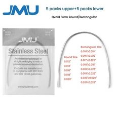 100pcs Dental Orthodontic NITI Arch Wires Ovoid Super Elastic Wire and Brackets