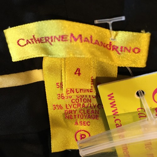 Womens Black Dress Pants,CATHERINE MALANDRINO , 10”Wide Legs, NWT, Size 4 b64 - Picture 6 of 8
