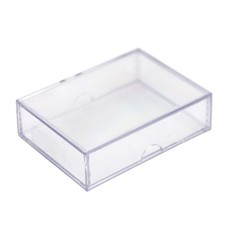 20-Pack Clear Acrylic Card Storage Boxes with Lids Holds 52 Playing Card
