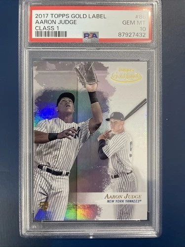 2017 Topps Gold Label #86 Aaron Judge Class 1 PSA 10 Rookie RC