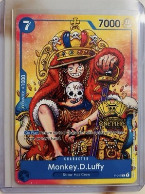 Monkey D. Luffy P-043 Convention Promo ( NO FOIL ) ENG NM One Piece Card