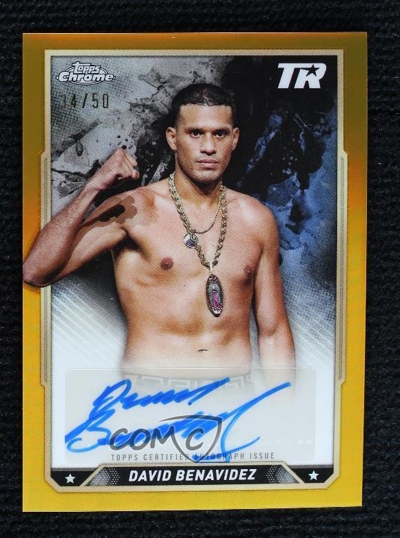 2024 Topps Chrome Gold Refractor 34/50 David Benavidez #CBA-DBZ Auto