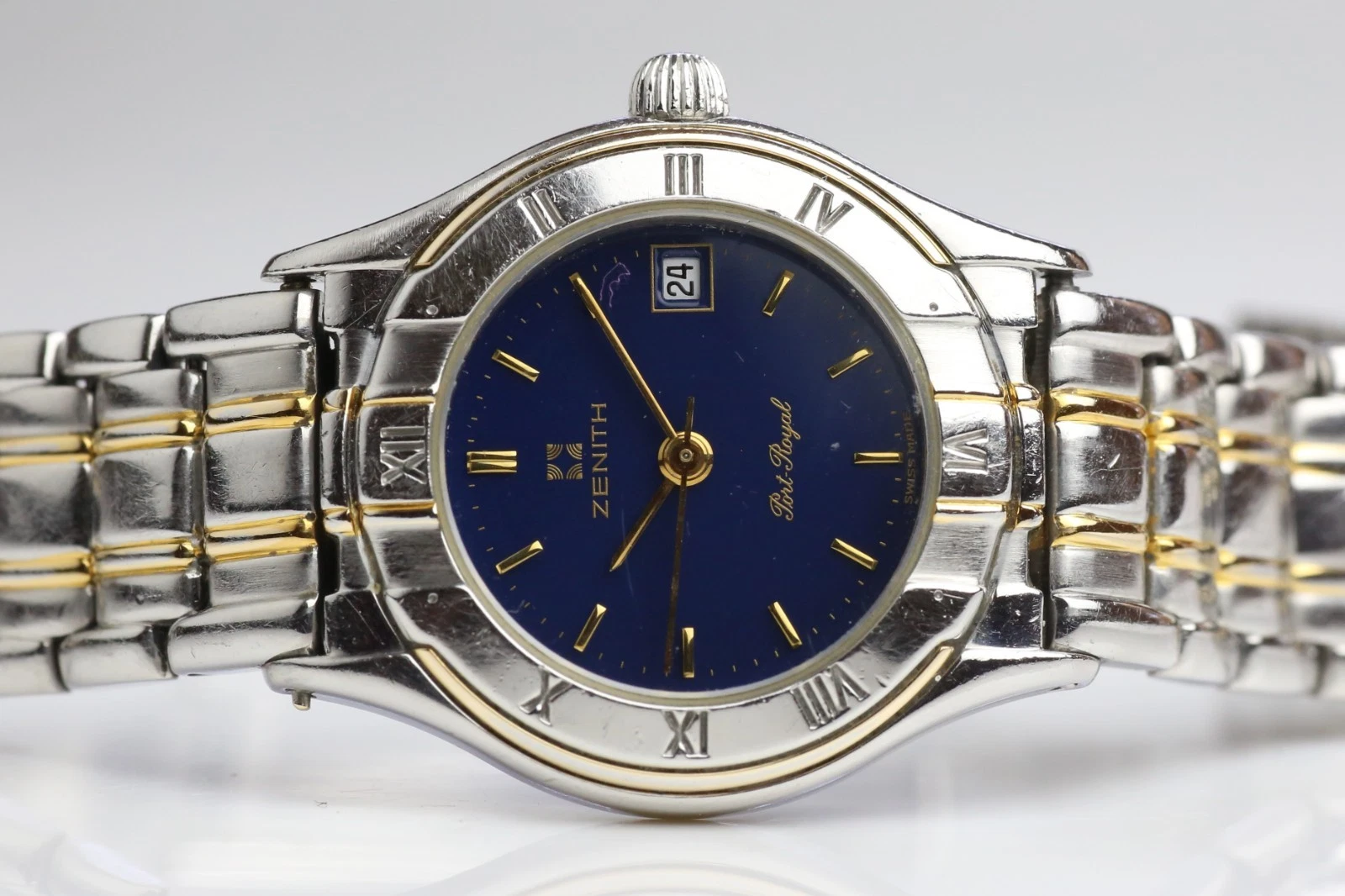 Zenith — Zenith Port Royal Quartz Ladies Watch, Blue Dial, 58.3510.106