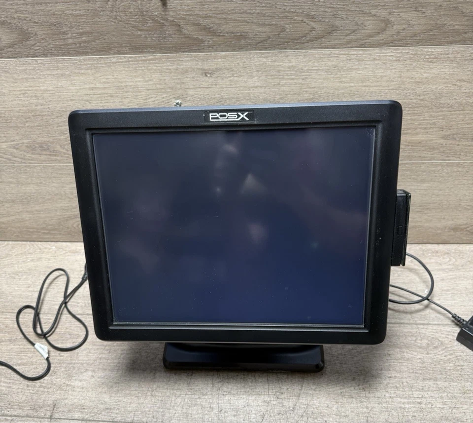 GENUINE POSX ION-TM3A Touchscreen Monitor 15" W/. Card Reader Tested Great - Image 2 of 4