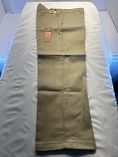 Red Kap Work Pants Tan Khaki Pockets Straight Flat Front 32x30 New w/Tags