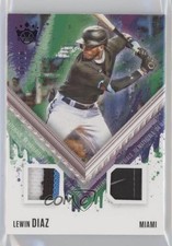 2021 Panini Diamond Kings DK Materials FOTL Purple 7/10 Lewin Diaz #DKM-LD 6ks